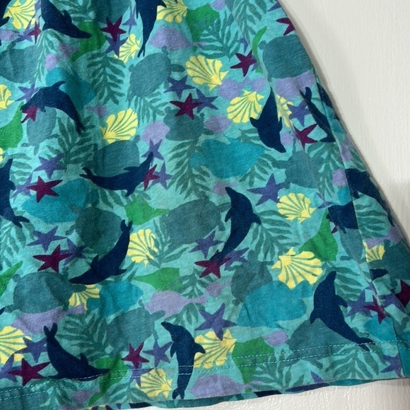 Vintage 90s under the sea all over print cotton shorts plus size 2x - Picture 2 of 6